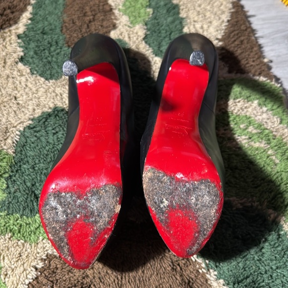 Christian Louboutin Black and Red Heels - Picture 3 of 3